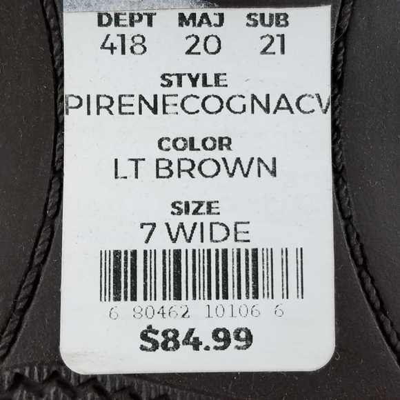 Apt 9 Knee High IRENE Fashion Boots Brown Cognac Faux Leather 1/4 Zip Women's 7W - Picture 11 of 12